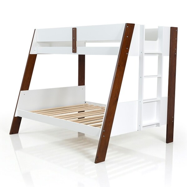 Furniture of America Zylen Twin Over Full Bunk Bed - Bed Bath