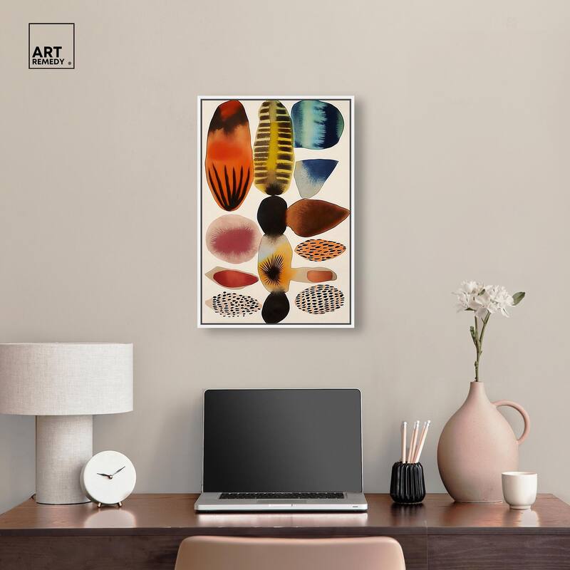 Assembled Pieces I Canvas by Art Remedy