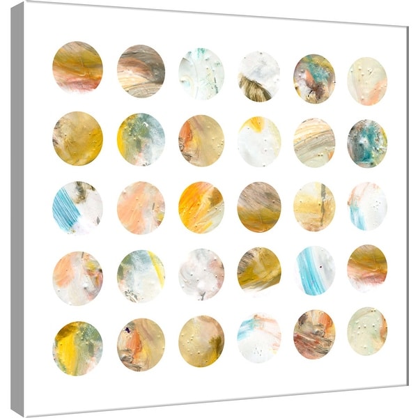 PTM Images 9-101119 PTM Canvas Collection 12" x 12" - "Circle Grid B" Giclee Abstract Art Print on Canvas
