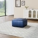 preview thumbnail 20 of 62, Elliot 22"/ 35"/ 43" W Modern Rectangular Genuine Leather Ottoman