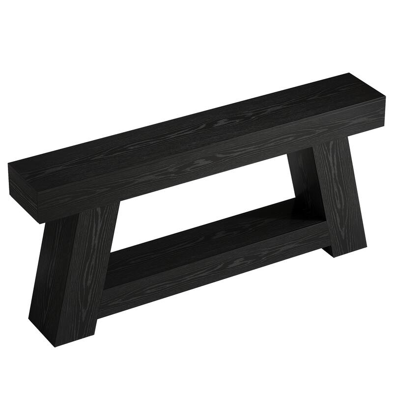 70.9-Inch Farmhouse Console Table, Wooden Sofa Table for Living Room