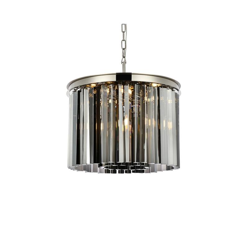 Royce Edge 6-Light Polished Nickel Pendant
