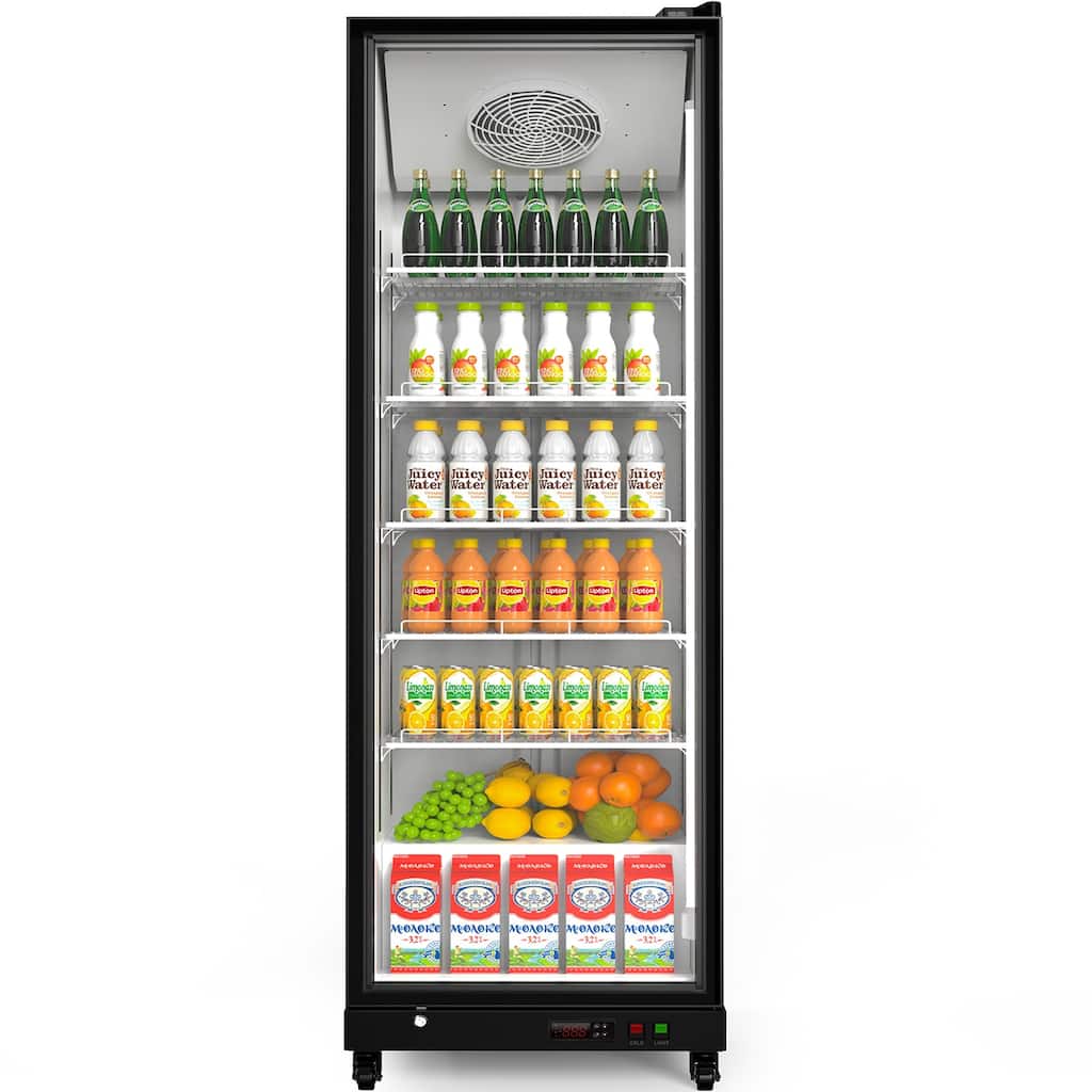 Yeego 12.36 cu.ft Commercial Beverage Display Cooler Refrigerator - 12.36 cu.ft