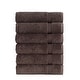 preview thumbnail 39 of 39, Royal Turkish Cotton Hand Towels - Hotel Collection Towel Set of 6 Chocolate