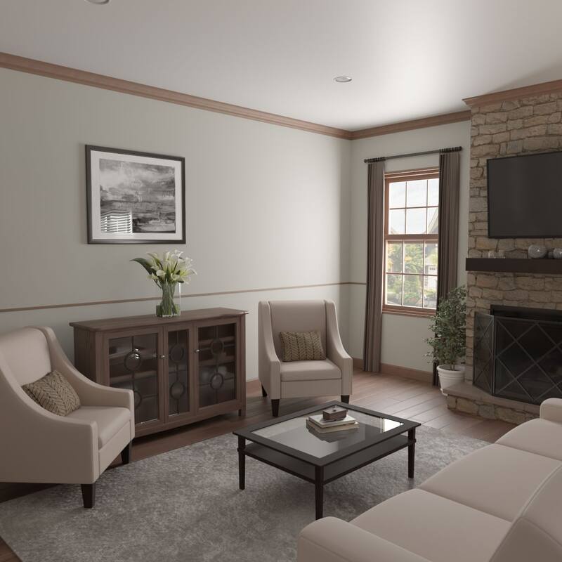 WM142: 1/4-in D x 3/4-in W x 96-in L Americraft Solid Hardwood Stain Grade Flat Screen Moulding