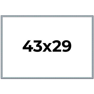 43x29 Frame Rustic Sky Blue Solid Wood Picture Frame | 0.75 Inch