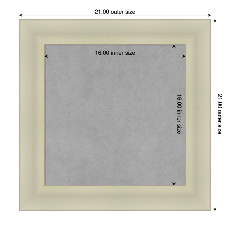 Amanti Art Oliver Black Framed - 21 x 21 in - Oliver Warm Silver