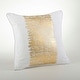 preview thumbnail 10 of 8, Metallic Banded Design Pillow