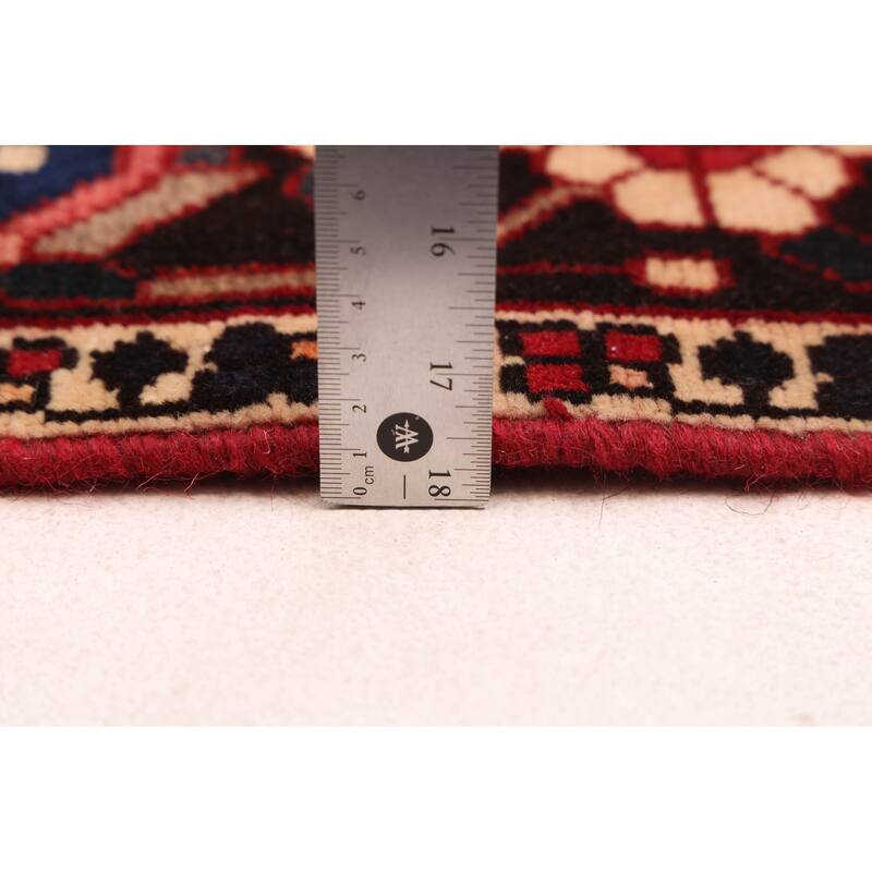 ECARPETGALLERY Hand-knotted Kayseri Vintage Dark Red Wool Rug - 5'7 x 8'6