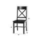 preview thumbnail 12 of 16, Walker Edison Antique X-Back Dining Side Chairs (Set of 2)
