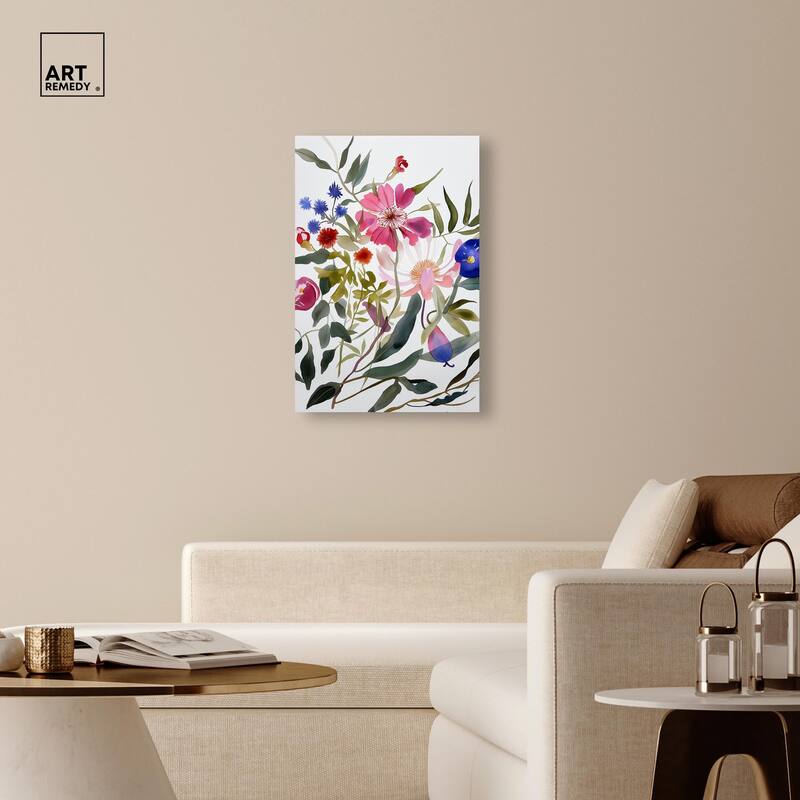 Watery Petals I Canvas by Art Remedy, Gallery Wrapped