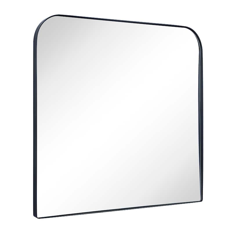 TEHOME Decole Arch Metal Wall Mirror - 34" x 40" - Black