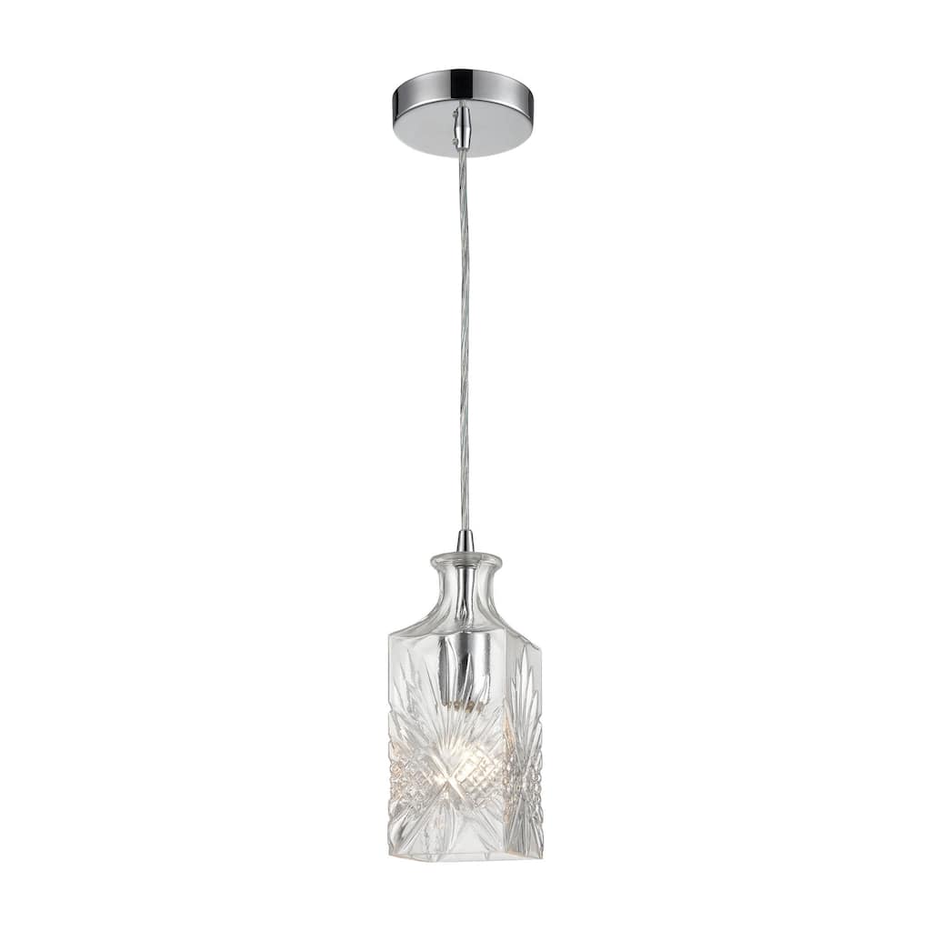 Elk Home Twickenham Clear 4 Inch Wide 1 Light Pendant
