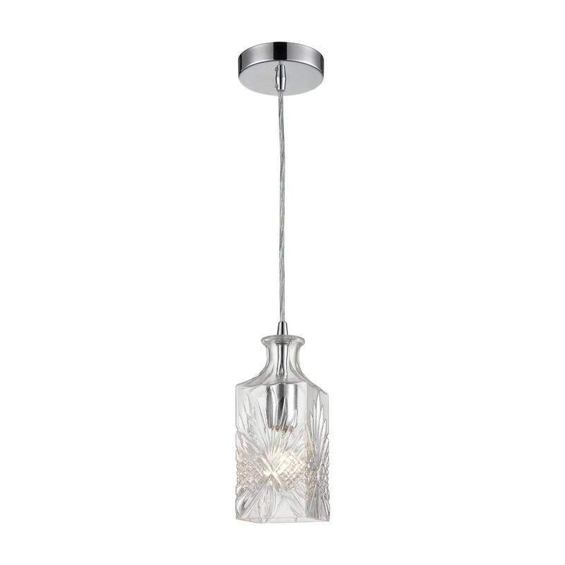 Elk Home Twickenham Clear 4 Inch Wide 1 Light Pendant