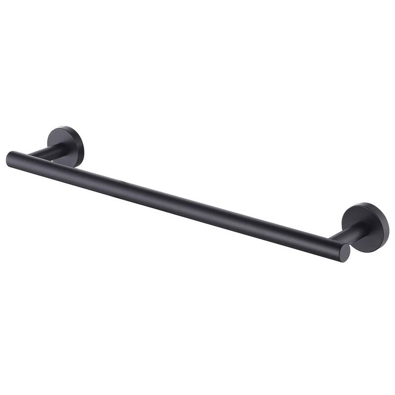 Wall Mounted Towel Bar 304 Stainless Steel Towel Rack - 30 Inch - Matte Black
