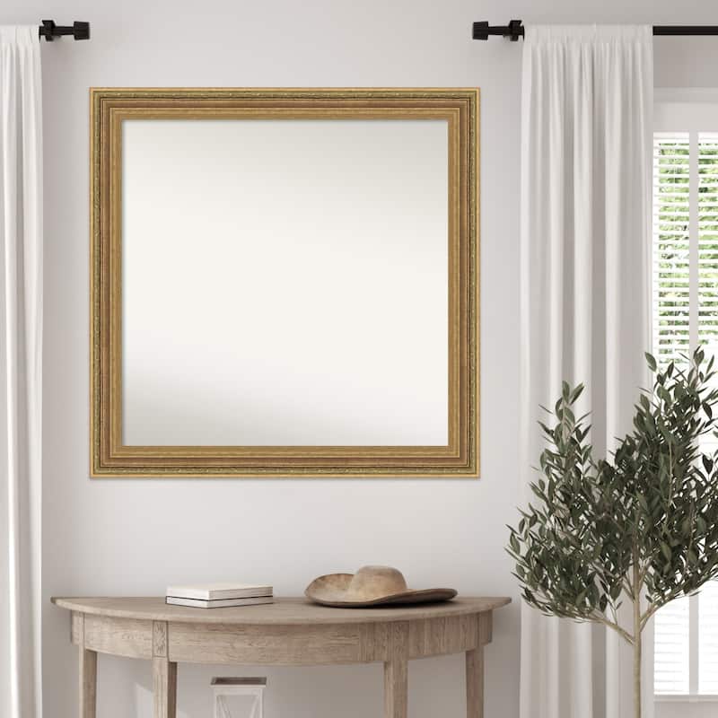 Elliot Gold Non-Beveled Framed Wall Mirror - Elliot Gold