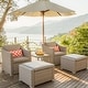 preview thumbnail 12 of 12, COSIEST 5-piece Outdoor Patio Wicker Conversation Sofa Set coral