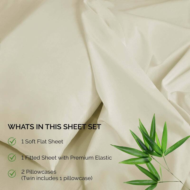Superior Rayon from Bamboo 300 Thread Count Deep Pocket Sheet Set