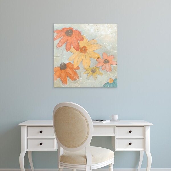 Easy Art Prints June Erica Vess's 'Floral Fresco II' Premium Canvas Art
