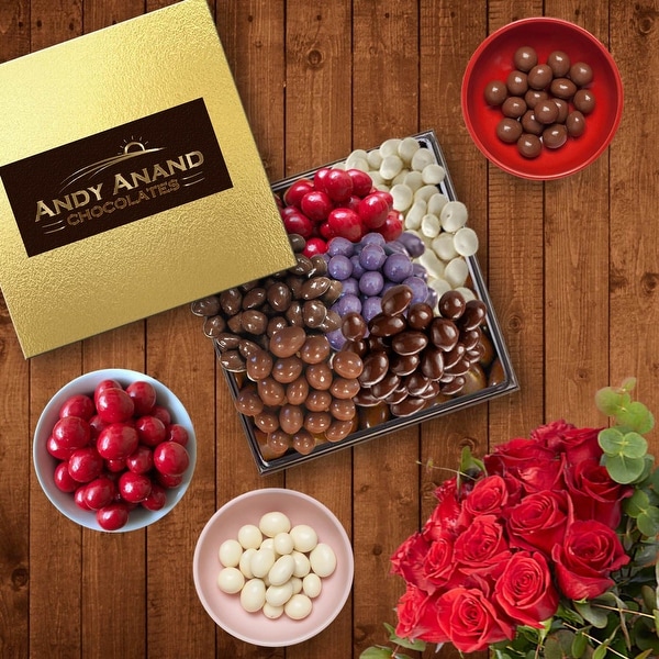 Dark Chocolates Of Strawberry Espresso Cherries Blueberry Ginger Almond 1 lbs. Opens flyout.