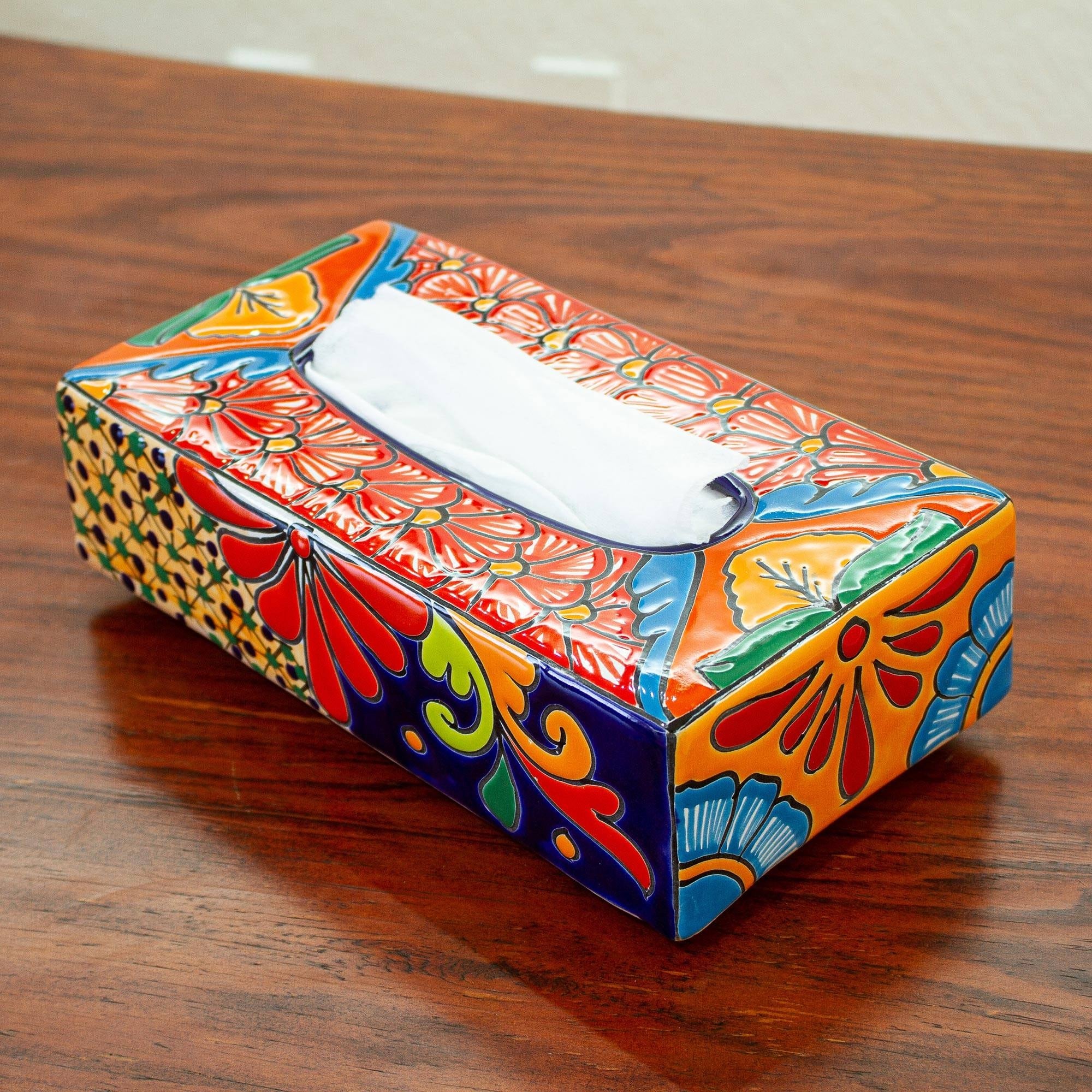 Paseo Road by HiEnd Accents Dakota Ceramic Tissue Box Cover
