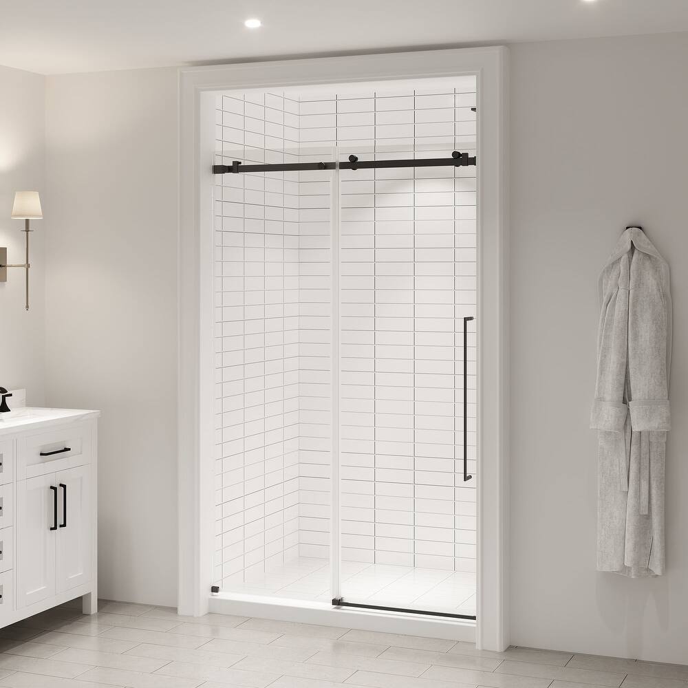Selby Frameless Sliding Clear Alcove Shower Door