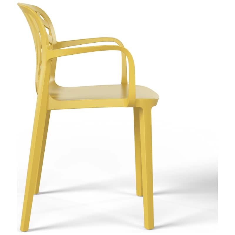 Frond and Form Outdoor Stacking Dining Armchair (Set of 2)