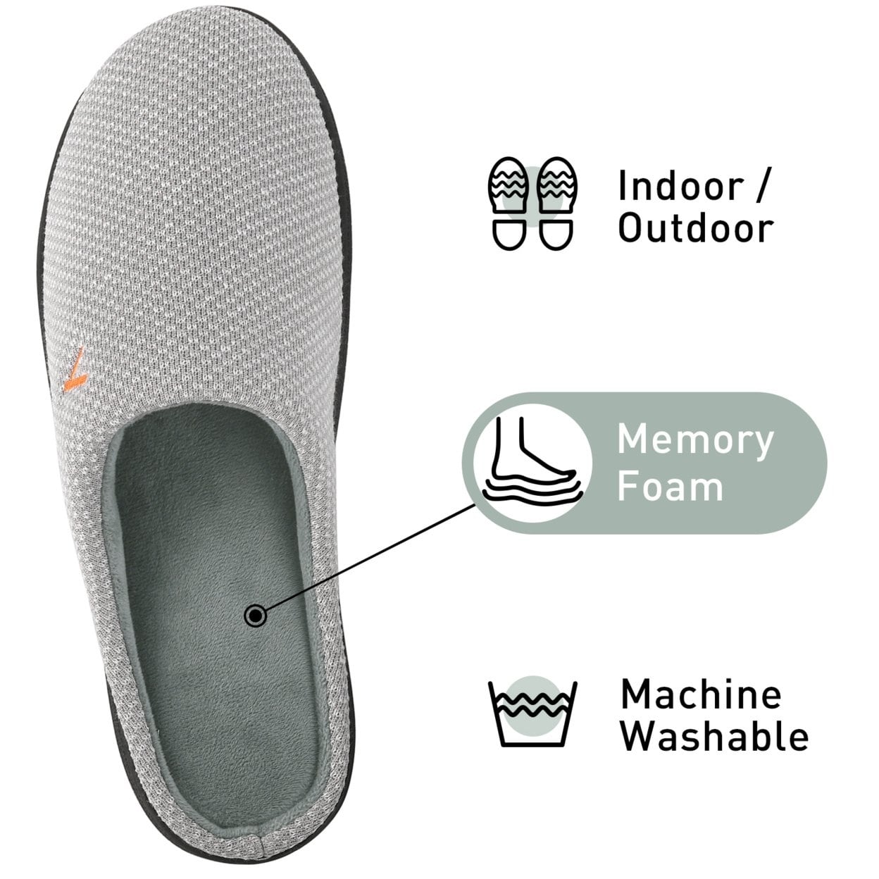 non slip memory foam shoes