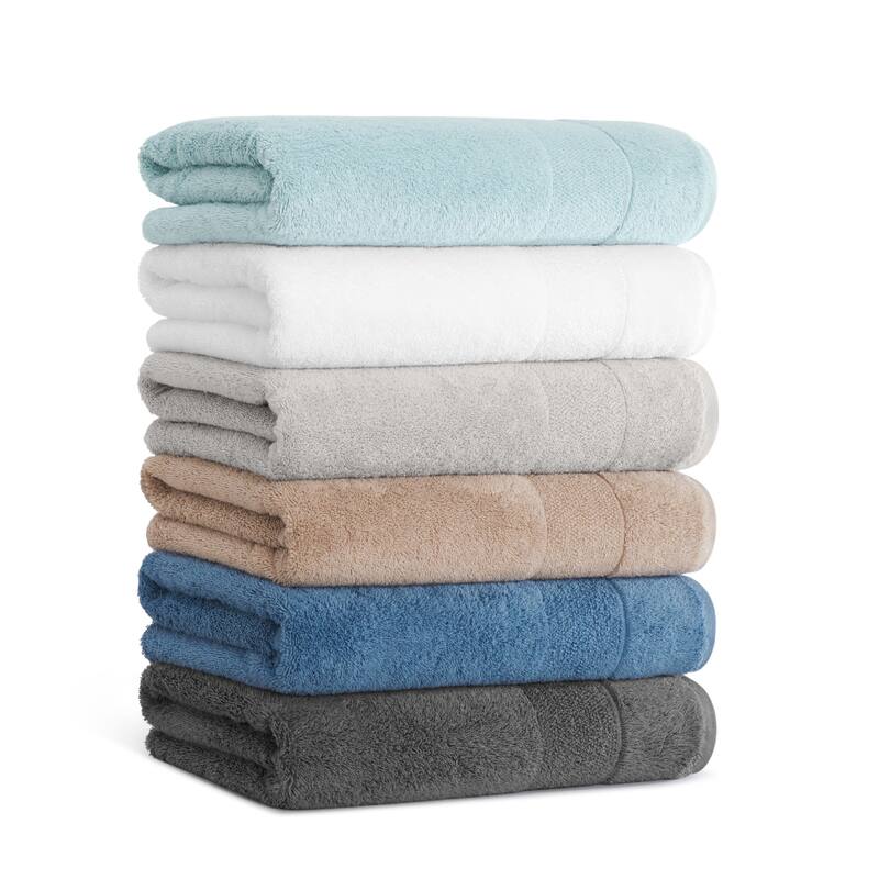 Aston & Arden Turkish Solid 2-Piece Bath Towels - 60x30