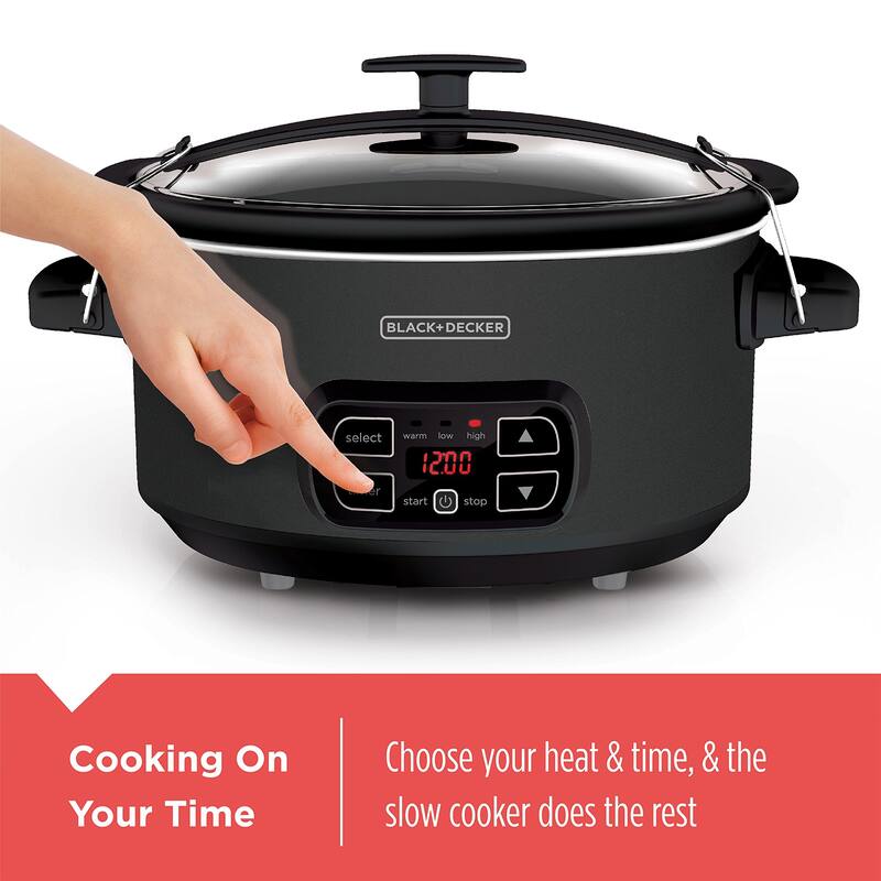 7Quart Digital Slow Cooker with Chalkboard Surface, Slate Bed Bath