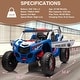 preview thumbnail 7 of 19, Two Seater 24V Kids Ride on UTV Car,Motors Powerful Electric Vehicle