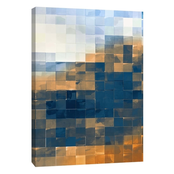 PTM Images 9-105766 PTM Canvas Collection 10" x 8" - "Gridded Watercolor Landscape C" Giclee Abstract Art Print on Canvas