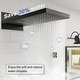preview thumbnail 23 of 26, GIVINGTREE Deluxe 22" Wall Mounted Waterfall Rain Shower System (valve Included)