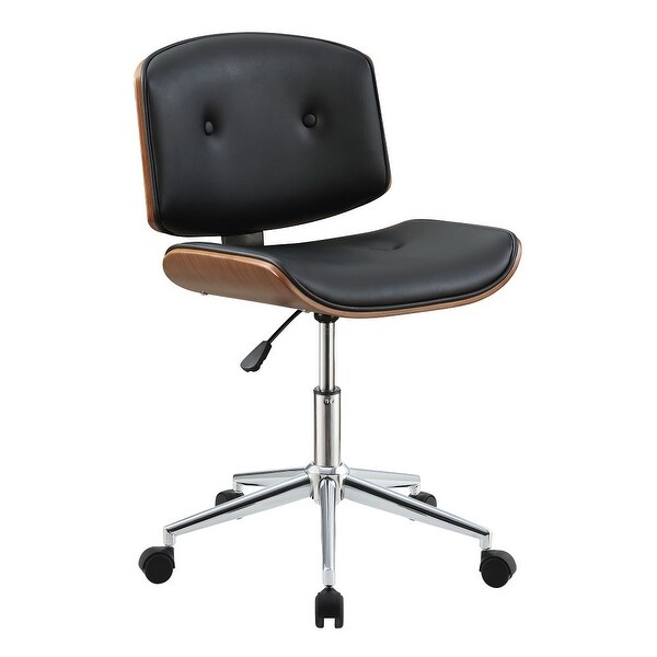 Walnut and sales leather office chair