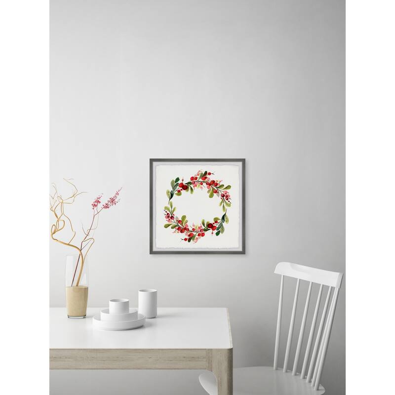 'Merry Toyon Berries II' Framed Painting Print