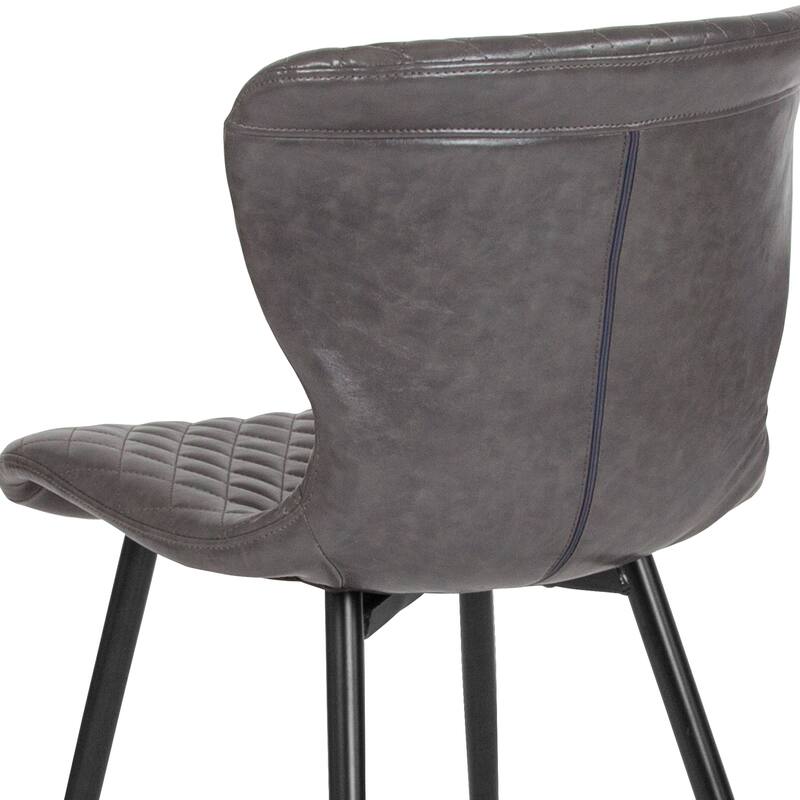 Contemporary Vinyl Upholstered Chair