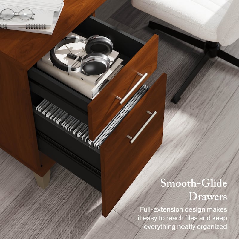 Bush Furniture Somerset 72W Office Desk with Storage Drawers