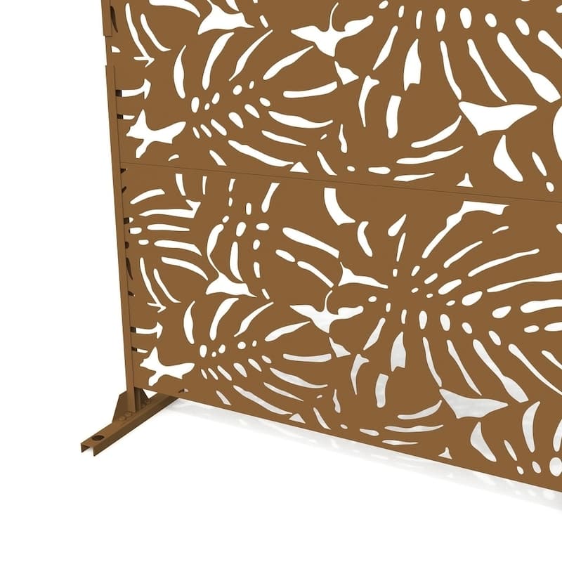 Privacy Screen Outdoor Free Standing Outdoor Screen Panel - 72"H x 47"W