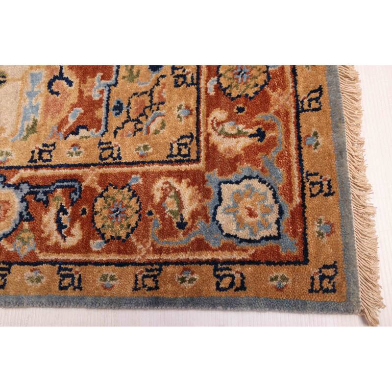 ECARPETGALLERY Hand-knotted Jules Sultane Sky Blue Wool Rug - 5'1 x 7'0