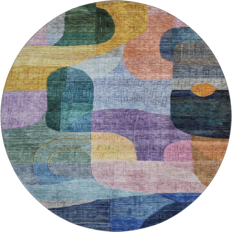 Premium Washable Super Soft Contemporary Abstract Mayfield Rug