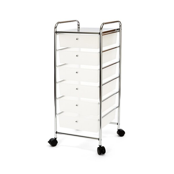 Shop Black Friday Deals On Seville Classics 6 Drawer Storage Bin Organizer Cart Overstock 20235006