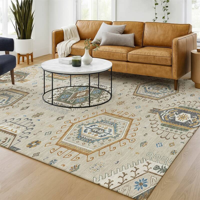 Machine Washable Indoor/ Outdoor Global Akron Chantille Rug