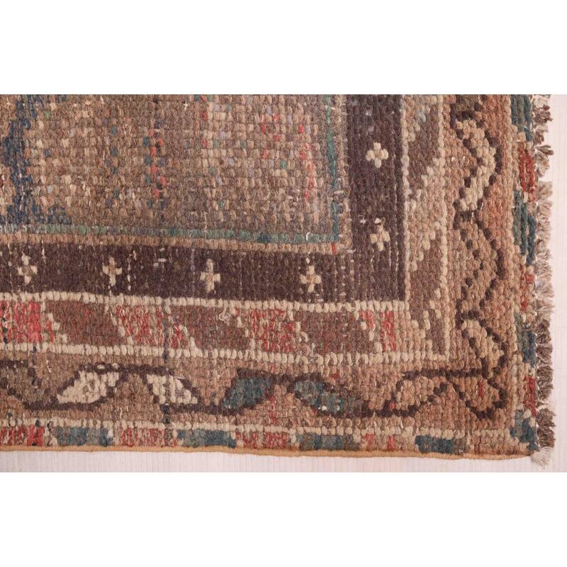 ECARPETGALLERY Hand-knotted Antalya Vintage Brown Wool Rug - 6'3 x 10'6