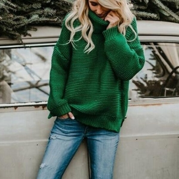 women's long sleeve pullover sweaters