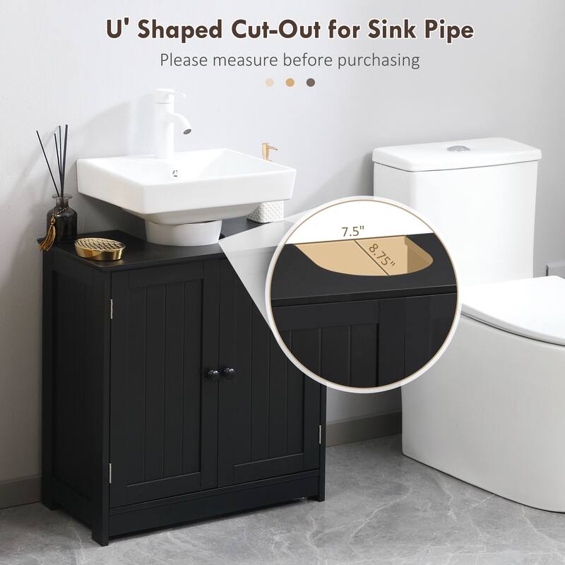 Compact Modern Bathroom Storage Cabinet Under Sink Organizer