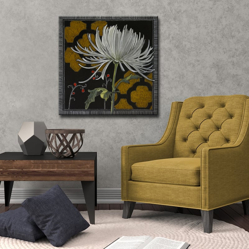 Ready2HangArt Canvas Art 'Gilt Slate Flora III' by Hope Hansen