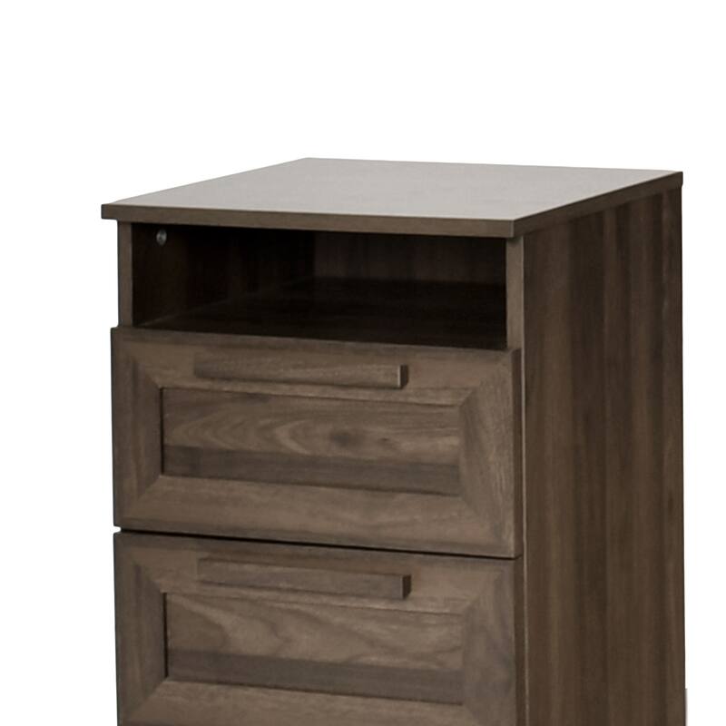 Danbury Rustic 2 Drawer Nightstand by Christopher Knight Home