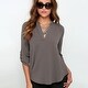 Casual V-neck Chiffon Top