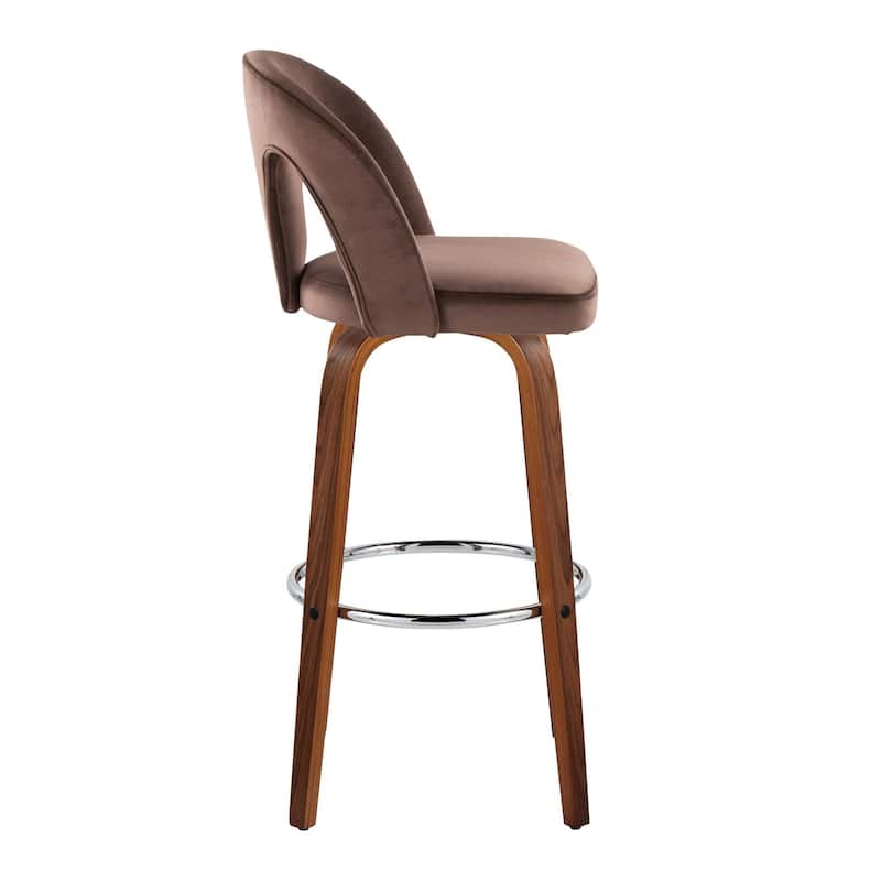 Ava Upholstered 30" Fixed-Height Counter Stool - Set of 2