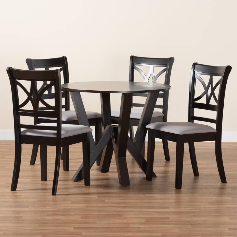 Mari Modern Wood 5-Piece Dining Set